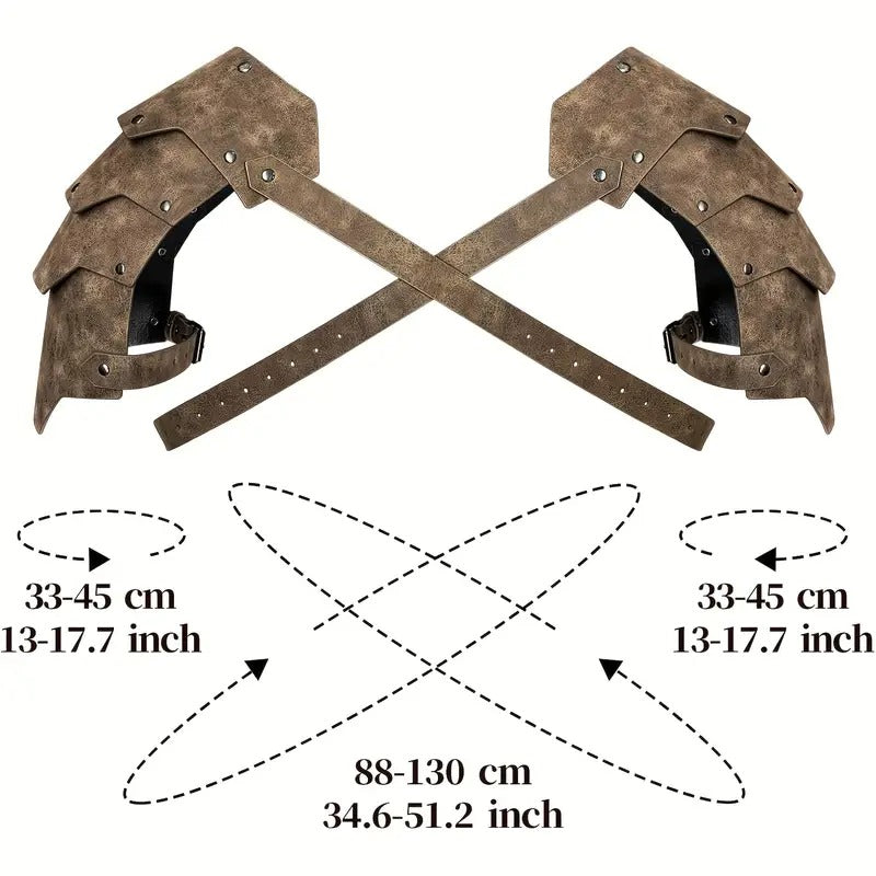medieval double pauldron leather chest - Temu